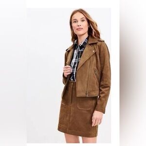 Loft small suede jacket. NWOT